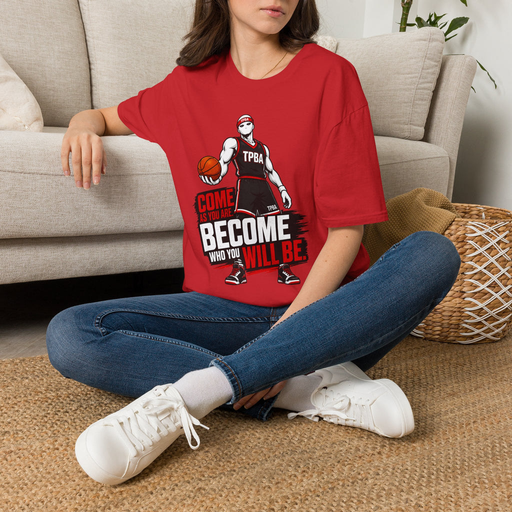 Basketball Motivational T-Shirt — “Become Who You Will Be”